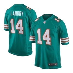 Nike NFL Miami Dolphins Jarvis Landry Aqua Alternate Game Jersey Size 2XL